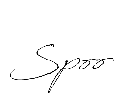 How to make Spoo name signature. Use Antro_Vectra style for creating short signs online. This is the latest handwritten sign. Spoo signature style 6 images and pictures png