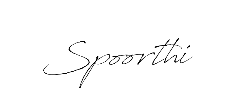 Also You can easily find your signature by using the search form. We will create Spoorthi name handwritten signature images for you free of cost using Antro_Vectra sign style. Spoorthi signature style 6 images and pictures png