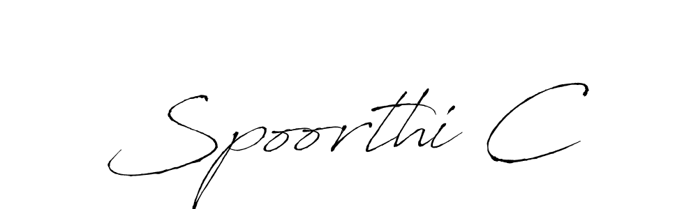 You should practise on your own different ways (Antro_Vectra) to write your name (Spoorthi C) in signature. don't let someone else do it for you. Spoorthi C signature style 6 images and pictures png