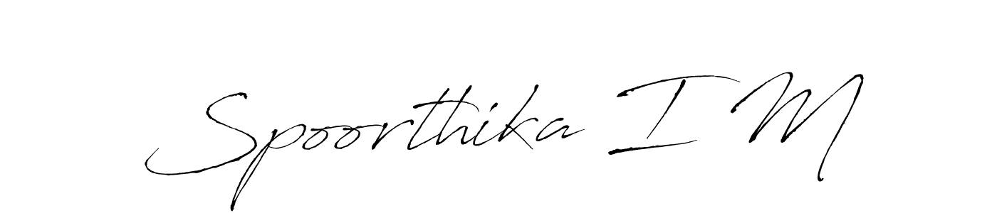 How to Draw Spoorthika I M signature style? Antro_Vectra is a latest design signature styles for name Spoorthika I M. Spoorthika I M signature style 6 images and pictures png
