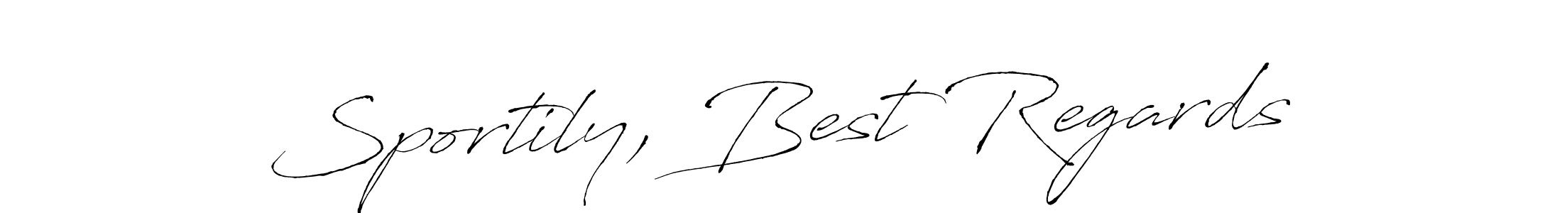 This is the best signature style for the Sportily, Best Regards name. Also you like these signature font (Antro_Vectra). Mix name signature. Sportily, Best Regards signature style 6 images and pictures png