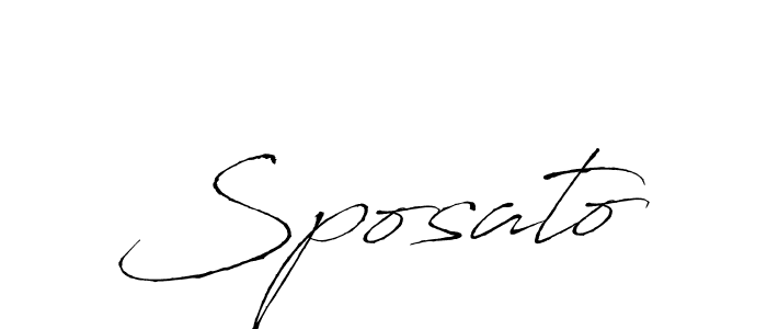 if you are searching for the best signature style for your name Sposato. so please give up your signature search. here we have designed multiple signature styles  using Antro_Vectra. Sposato signature style 6 images and pictures png