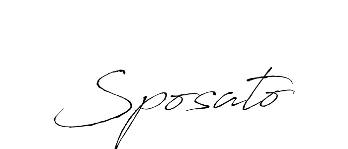 It looks lik you need a new signature style for name Sposato. Design unique handwritten (Antro_Vectra) signature with our free signature maker in just a few clicks. Sposato signature style 6 images and pictures png