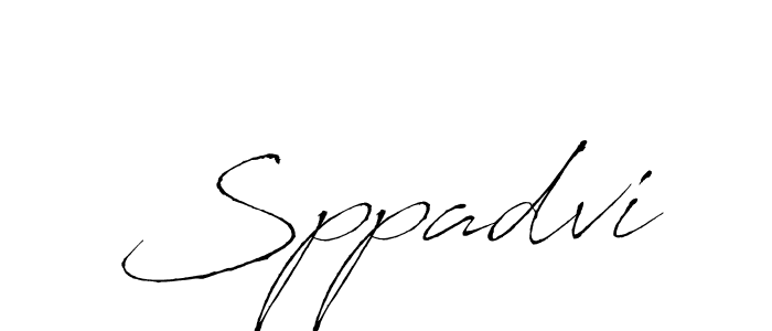 The best way (Antro_Vectra) to make a short signature is to pick only two or three words in your name. The name Sppadvi include a total of six letters. For converting this name. Sppadvi signature style 6 images and pictures png