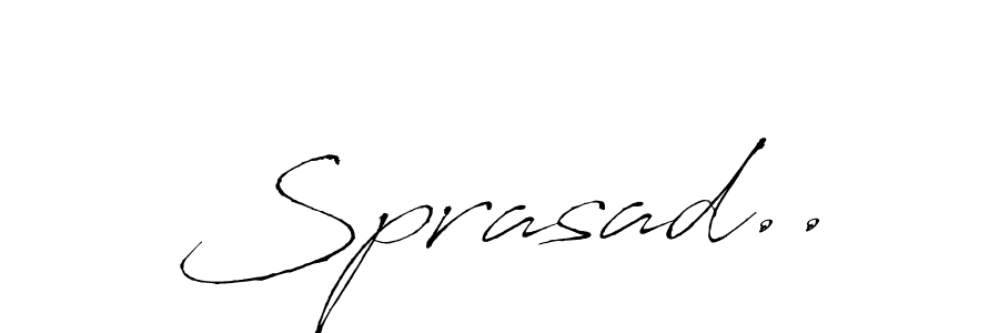 Also You can easily find your signature by using the search form. We will create Sprasad.. name handwritten signature images for you free of cost using Antro_Vectra sign style. Sprasad.. signature style 6 images and pictures png