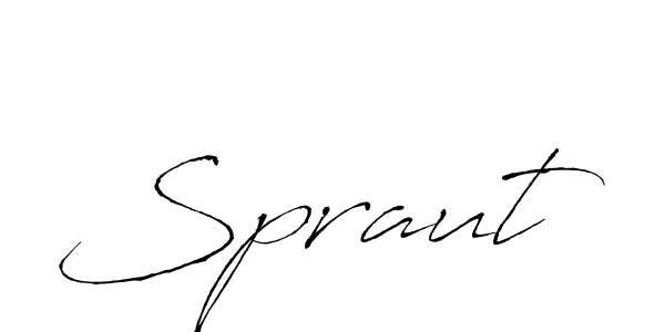 Use a signature maker to create a handwritten signature online. With this signature software, you can design (Antro_Vectra) your own signature for name Spraut. Spraut signature style 6 images and pictures png