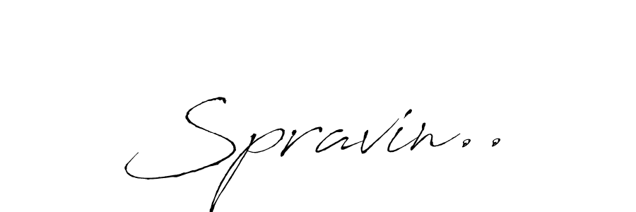 How to Draw Spravin.. signature style? Antro_Vectra is a latest design signature styles for name Spravin... Spravin.. signature style 6 images and pictures png