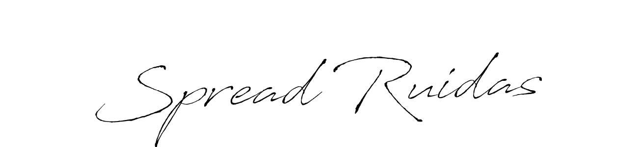 Design your own signature with our free online signature maker. With this signature software, you can create a handwritten (Antro_Vectra) signature for name Spread Ruidas. Spread Ruidas signature style 6 images and pictures png