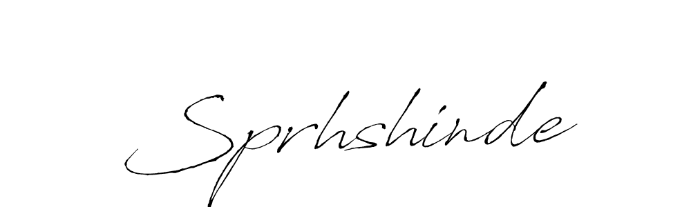 Also we have Sprhshinde name is the best signature style. Create professional handwritten signature collection using Antro_Vectra autograph style. Sprhshinde signature style 6 images and pictures png