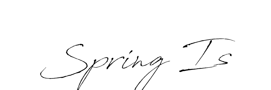 if you are searching for the best signature style for your name Spring Is. so please give up your signature search. here we have designed multiple signature styles  using Antro_Vectra. Spring Is signature style 6 images and pictures png