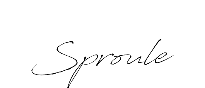 How to make Sproule signature? Antro_Vectra is a professional autograph style. Create handwritten signature for Sproule name. Sproule signature style 6 images and pictures png
