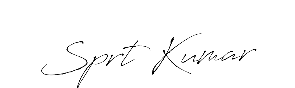 You should practise on your own different ways (Antro_Vectra) to write your name (Sprt Kumar) in signature. don't let someone else do it for you. Sprt Kumar signature style 6 images and pictures png