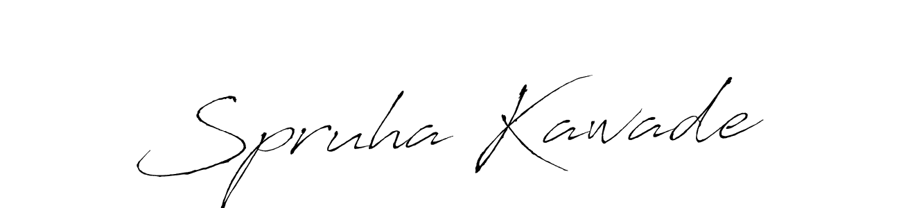 How to make Spruha Kawade signature? Antro_Vectra is a professional autograph style. Create handwritten signature for Spruha Kawade name. Spruha Kawade signature style 6 images and pictures png
