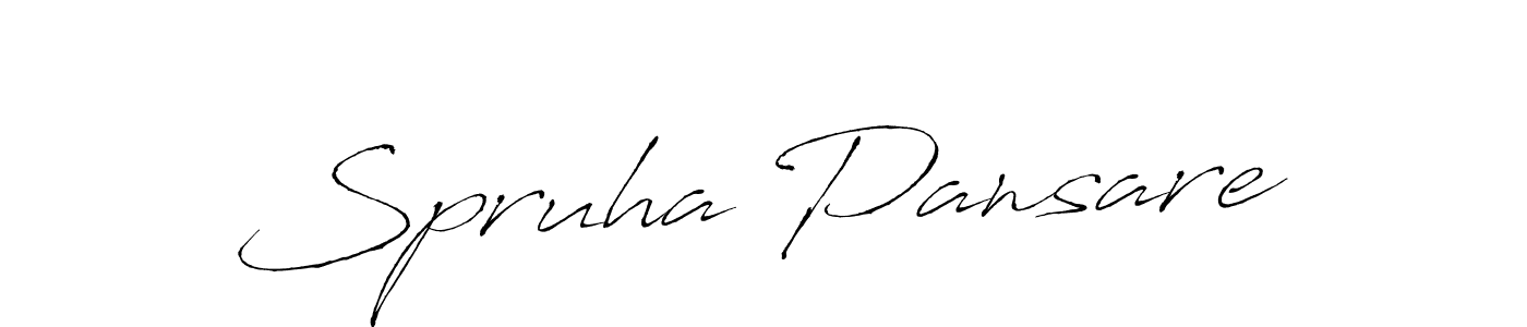 Also we have Spruha Pansare name is the best signature style. Create professional handwritten signature collection using Antro_Vectra autograph style. Spruha Pansare signature style 6 images and pictures png