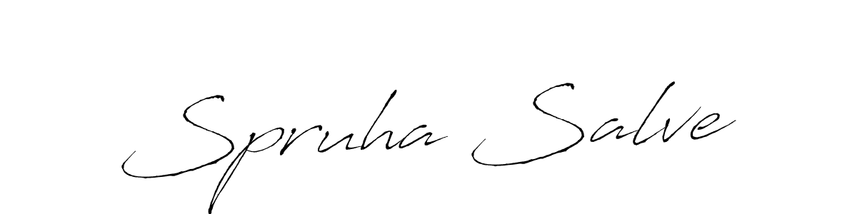 Use a signature maker to create a handwritten signature online. With this signature software, you can design (Antro_Vectra) your own signature for name Spruha Salve. Spruha Salve signature style 6 images and pictures png