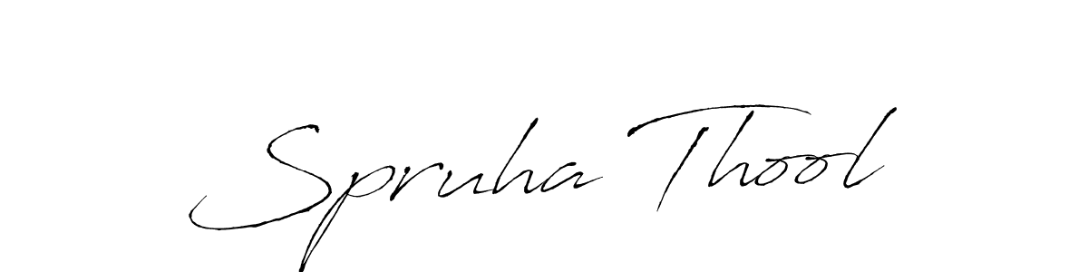 This is the best signature style for the Spruha Thool name. Also you like these signature font (Antro_Vectra). Mix name signature. Spruha Thool signature style 6 images and pictures png