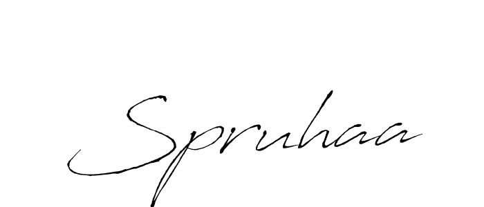 Make a beautiful signature design for name Spruhaa. With this signature (Antro_Vectra) style, you can create a handwritten signature for free. Spruhaa signature style 6 images and pictures png