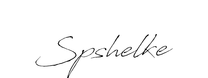 Make a beautiful signature design for name Spshelke. With this signature (Antro_Vectra) style, you can create a handwritten signature for free. Spshelke signature style 6 images and pictures png