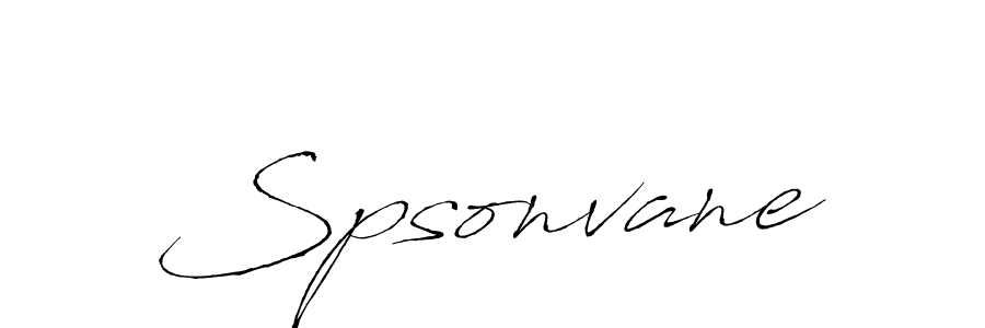 Spsonvane stylish signature style. Best Handwritten Sign (Antro_Vectra) for my name. Handwritten Signature Collection Ideas for my name Spsonvane. Spsonvane signature style 6 images and pictures png