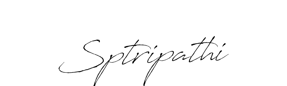 How to make Sptripathi name signature. Use Antro_Vectra style for creating short signs online. This is the latest handwritten sign. Sptripathi signature style 6 images and pictures png