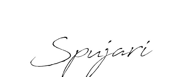 How to make Spujari name signature. Use Antro_Vectra style for creating short signs online. This is the latest handwritten sign. Spujari signature style 6 images and pictures png