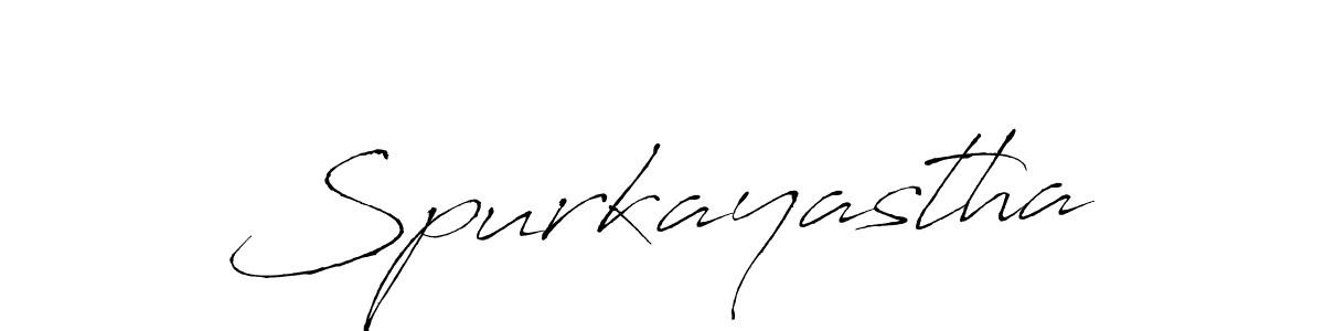 Design your own signature with our free online signature maker. With this signature software, you can create a handwritten (Antro_Vectra) signature for name Spurkayastha. Spurkayastha signature style 6 images and pictures png