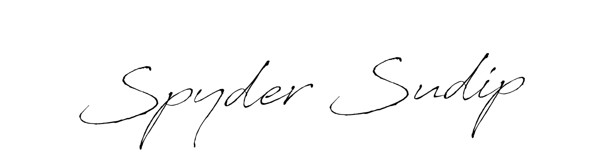 Make a beautiful signature design for name Spyder Sudip. Use this online signature maker to create a handwritten signature for free. Spyder Sudip signature style 6 images and pictures png
