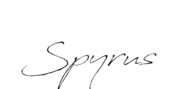 Design your own signature with our free online signature maker. With this signature software, you can create a handwritten (Antro_Vectra) signature for name Spyrus. Spyrus signature style 6 images and pictures png