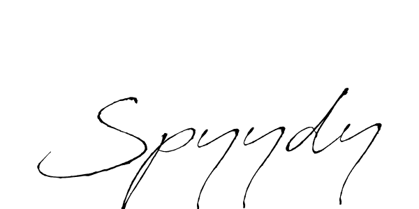 Create a beautiful signature design for name Spyydy. With this signature (Antro_Vectra) fonts, you can make a handwritten signature for free. Spyydy signature style 6 images and pictures png