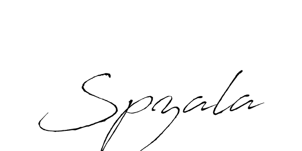 Spzala stylish signature style. Best Handwritten Sign (Antro_Vectra) for my name. Handwritten Signature Collection Ideas for my name Spzala. Spzala signature style 6 images and pictures png