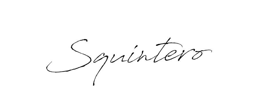 The best way (Antro_Vectra) to make a short signature is to pick only two or three words in your name. The name Squintero include a total of six letters. For converting this name. Squintero signature style 6 images and pictures png