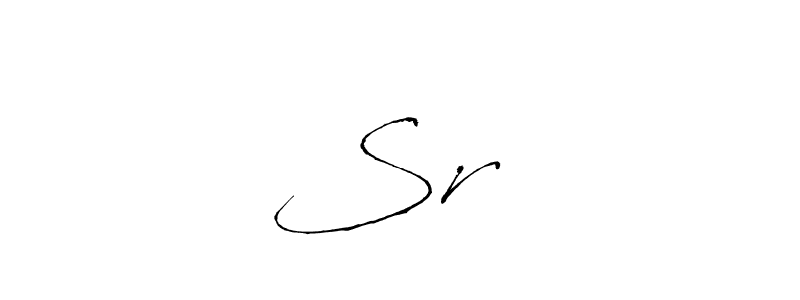 Make a beautiful signature design for name Sr❤️. With this signature (Antro_Vectra) style, you can create a handwritten signature for free. Sr❤️ signature style 6 images and pictures png