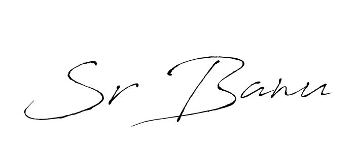 You should practise on your own different ways (Antro_Vectra) to write your name (Sr Banu) in signature. don't let someone else do it for you. Sr Banu signature style 6 images and pictures png