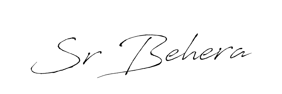 The best way (Antro_Vectra) to make a short signature is to pick only two or three words in your name. The name Sr Behera include a total of six letters. For converting this name. Sr Behera signature style 6 images and pictures png