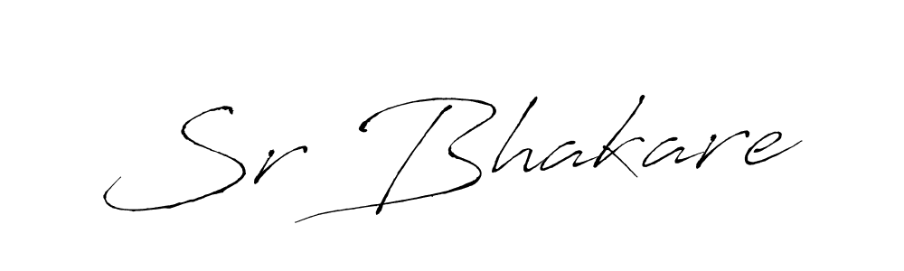 Antro_Vectra is a professional signature style that is perfect for those who want to add a touch of class to their signature. It is also a great choice for those who want to make their signature more unique. Get Sr Bhakare name to fancy signature for free. Sr Bhakare signature style 6 images and pictures png