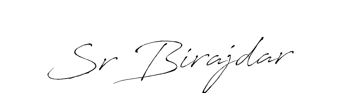 Use a signature maker to create a handwritten signature online. With this signature software, you can design (Antro_Vectra) your own signature for name Sr Birajdar. Sr Birajdar signature style 6 images and pictures png