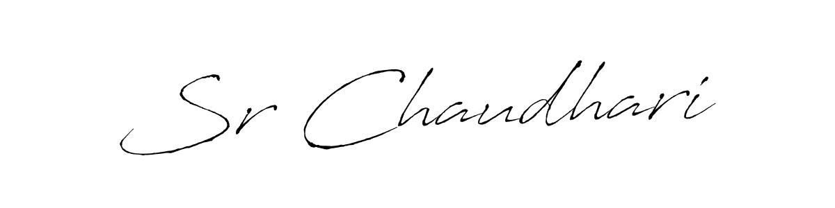 Also You can easily find your signature by using the search form. We will create Sr Chaudhari name handwritten signature images for you free of cost using Antro_Vectra sign style. Sr Chaudhari signature style 6 images and pictures png