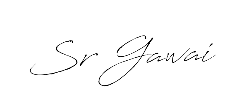 Make a beautiful signature design for name Sr Gawai. With this signature (Antro_Vectra) style, you can create a handwritten signature for free. Sr Gawai signature style 6 images and pictures png