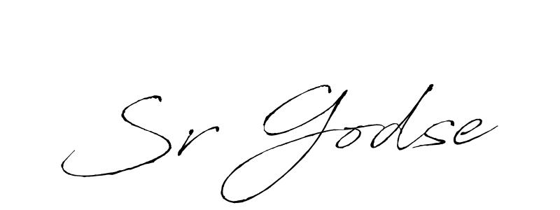 Sr Godse stylish signature style. Best Handwritten Sign (Antro_Vectra) for my name. Handwritten Signature Collection Ideas for my name Sr Godse. Sr Godse signature style 6 images and pictures png