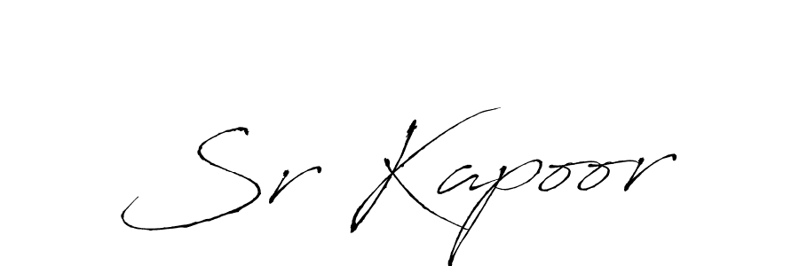 Use a signature maker to create a handwritten signature online. With this signature software, you can design (Antro_Vectra) your own signature for name Sr Kapoor. Sr Kapoor signature style 6 images and pictures png