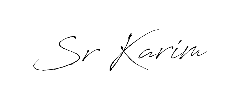 Similarly Antro_Vectra is the best handwritten signature design. Signature creator online .You can use it as an online autograph creator for name Sr Karim. Sr Karim signature style 6 images and pictures png