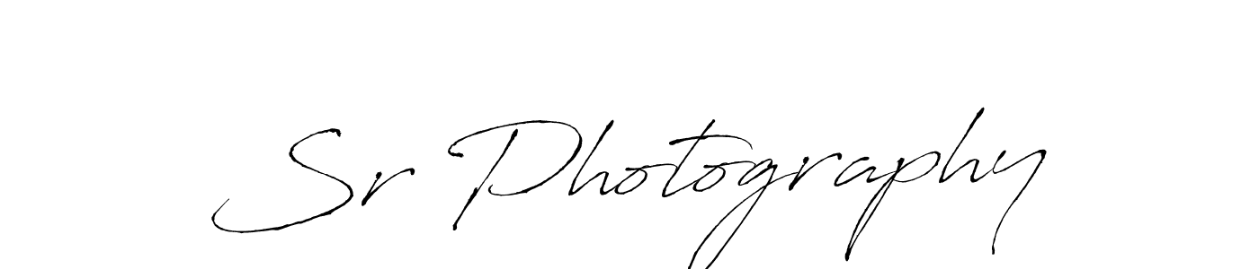 Create a beautiful signature design for name Sr Photography. With this signature (Antro_Vectra) fonts, you can make a handwritten signature for free. Sr Photography signature style 6 images and pictures png