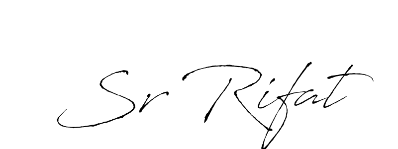 Antro_Vectra is a professional signature style that is perfect for those who want to add a touch of class to their signature. It is also a great choice for those who want to make their signature more unique. Get Sr Rifat name to fancy signature for free. Sr Rifat signature style 6 images and pictures png