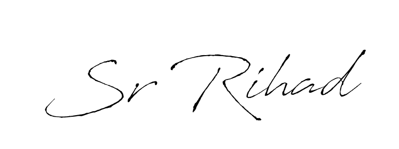 This is the best signature style for the Sr Rihad name. Also you like these signature font (Antro_Vectra). Mix name signature. Sr Rihad signature style 6 images and pictures png