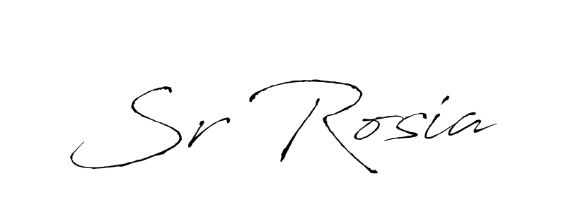 How to make Sr Rosia name signature. Use Antro_Vectra style for creating short signs online. This is the latest handwritten sign. Sr Rosia signature style 6 images and pictures png