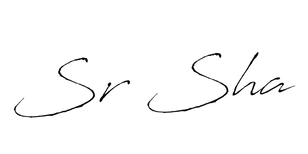 Also You can easily find your signature by using the search form. We will create Sr Sha name handwritten signature images for you free of cost using Antro_Vectra sign style. Sr Sha signature style 6 images and pictures png