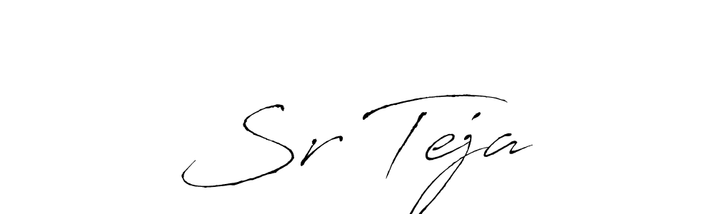 How to make Sr Teja… signature? Antro_Vectra is a professional autograph style. Create handwritten signature for Sr Teja… name. Sr Teja… signature style 6 images and pictures png