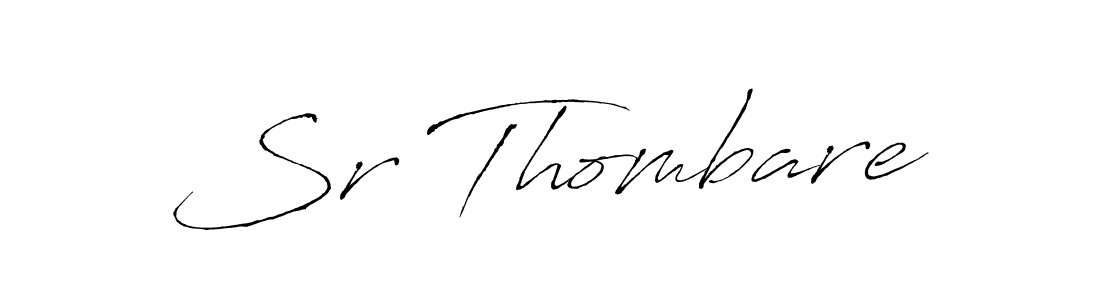 Make a beautiful signature design for name Sr Thombare. With this signature (Antro_Vectra) style, you can create a handwritten signature for free. Sr Thombare signature style 6 images and pictures png