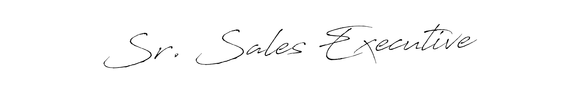 Sr. Sales Executive stylish signature style. Best Handwritten Sign (Antro_Vectra) for my name. Handwritten Signature Collection Ideas for my name Sr. Sales Executive. Sr. Sales Executive signature style 6 images and pictures png