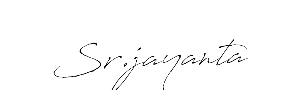 Design your own signature with our free online signature maker. With this signature software, you can create a handwritten (Antro_Vectra) signature for name Sr.jayanta. Sr.jayanta signature style 6 images and pictures png